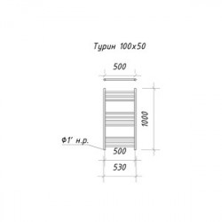 Полотенцесушитель Ariano Турин 100х50